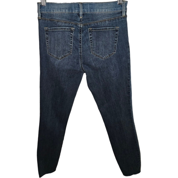 Pacsun Spit Wash Denim Fringe High-Rise Ankle Jeggings (Mid Wash) - Picture 2 of 2